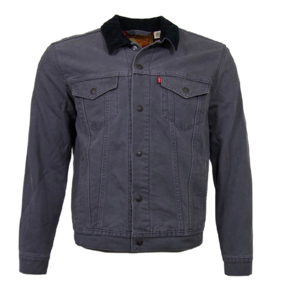 Levi's Men's Sherpa Lined Jean Jacket Trucker Style Insulated Button Up Coat Bl - Picture 1 of 3